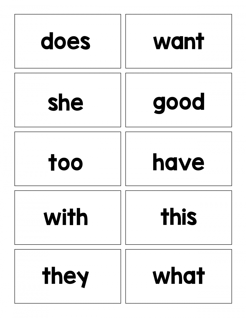 learning sight words worksheets