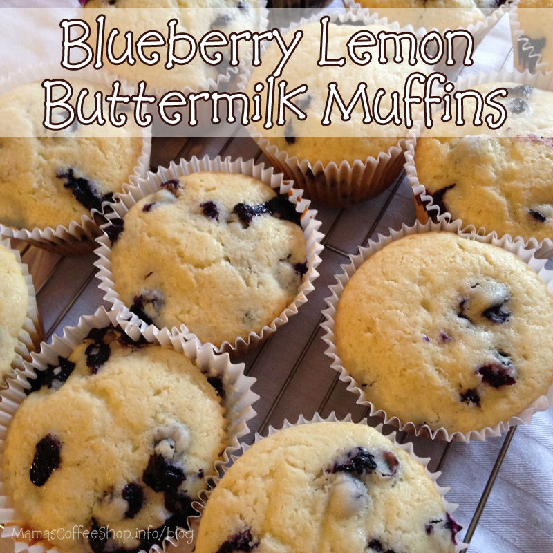 Blueberry Lemon Buttermilk Muffins {Recipe} Mama's Coffee Shop