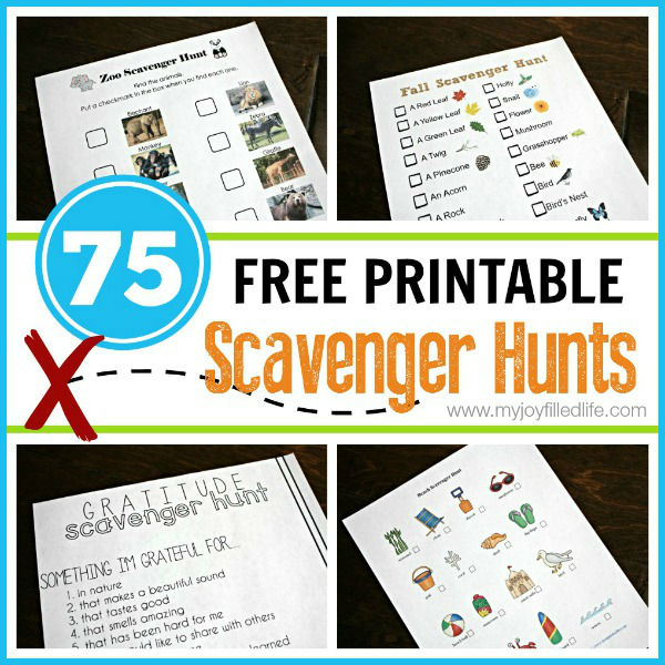 75-Free-Printable-Scavenger-Hunts | Mama's Coffee Shop