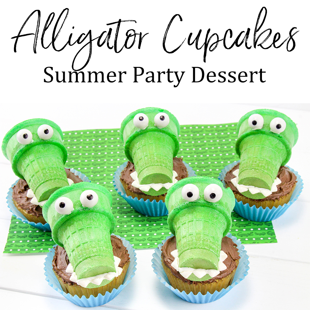 Coolest Crocodile Cupcakes