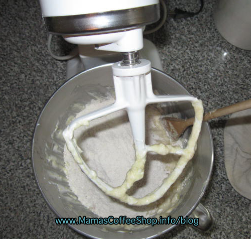 Adding-Dry-Ingredients-To-Mamas-Banana-Bread