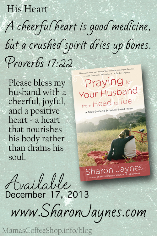 Praying for Your Husband from Head to Toe by Sharon Jaynes | Mama's Coffee Shop Review Praying Over Your Husband | Mama's Coffee Shop Blog - Book Review