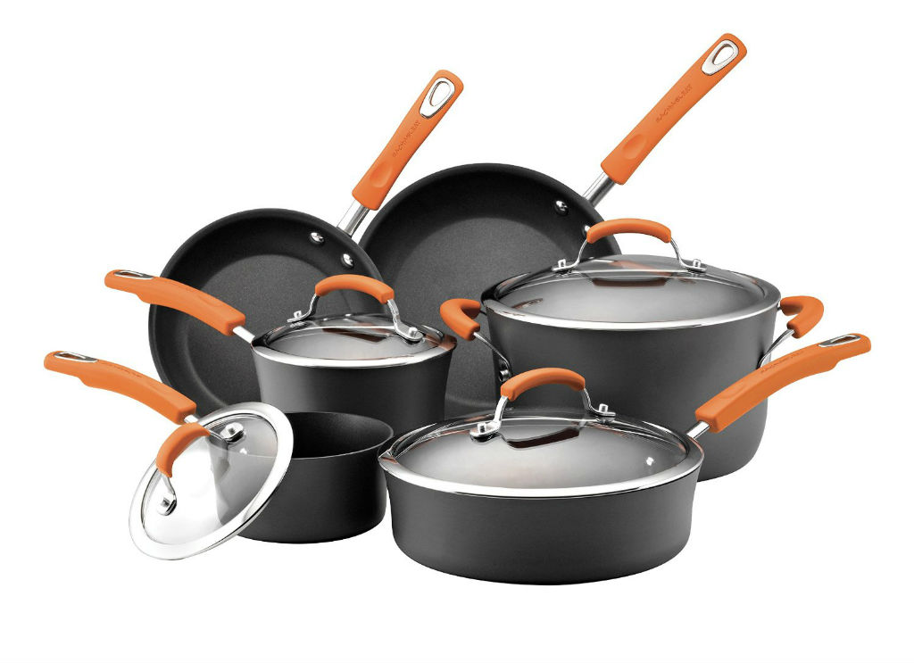 RachelRay-OrangeCookware10Piece