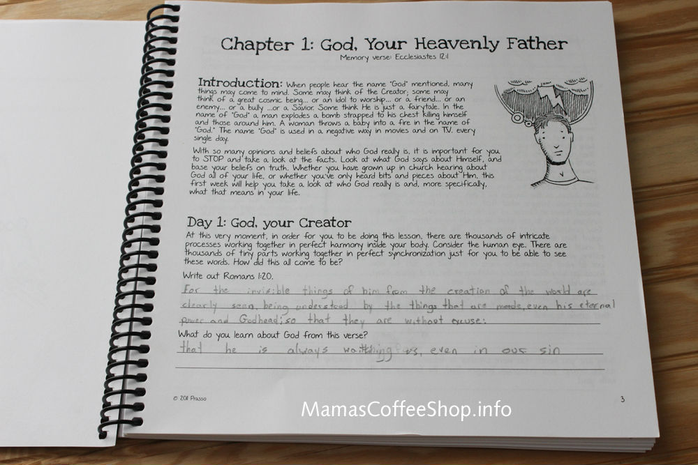 Mamas Coffee Shop | Teen Prasso Student Workbook (Journal) Bible Curriculum