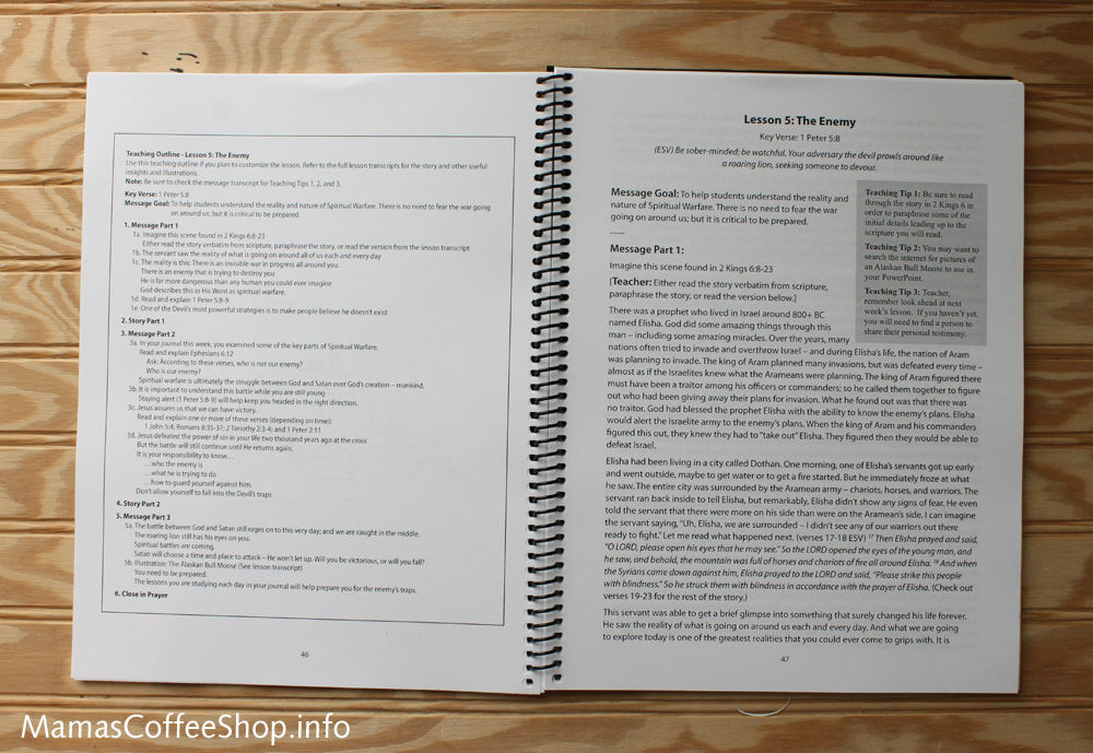 Mamas Coffee Shop | Teen Prasso Teaching Lessons Book - Bible Curriculum