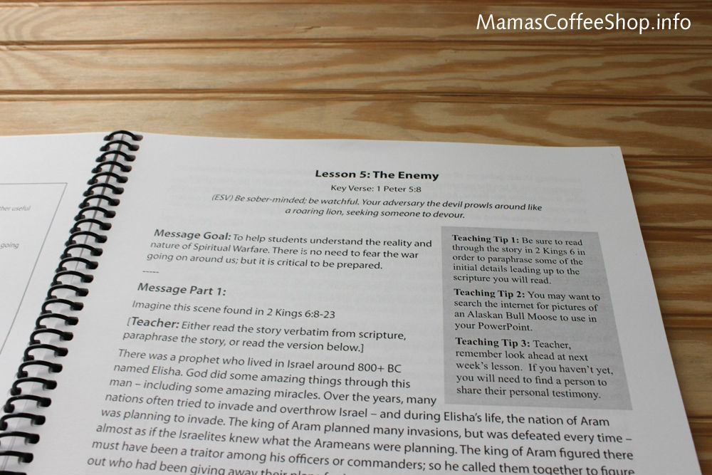 Mamas Coffee Shop | Teen Prasso Teaching Bible Curriculum