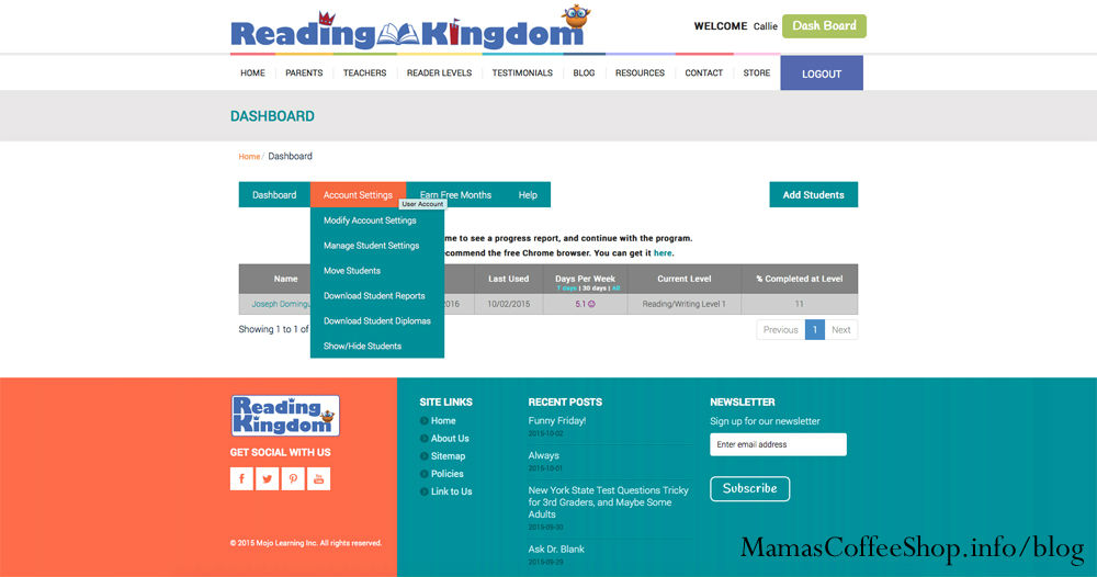 MamasCoffeeShop-ReadingKingdom-AccountSettings