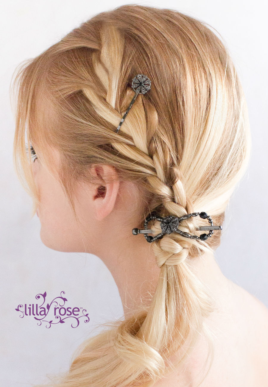 Lilla Rose Floral Design Black Nickel