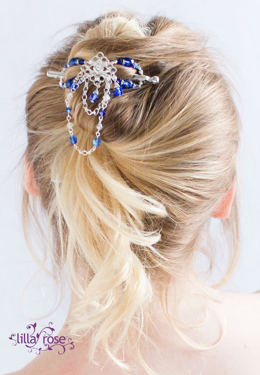 Sapphire Ice hair accessories form Lilla Rose