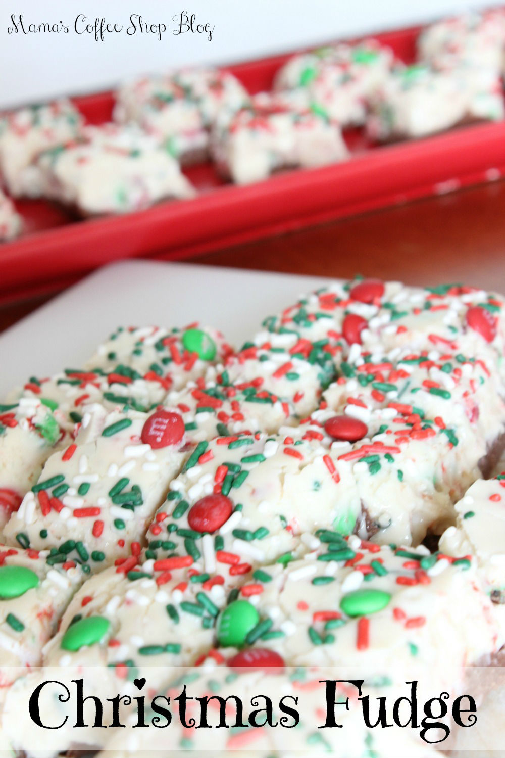 Yummy Fudge with sprinkles