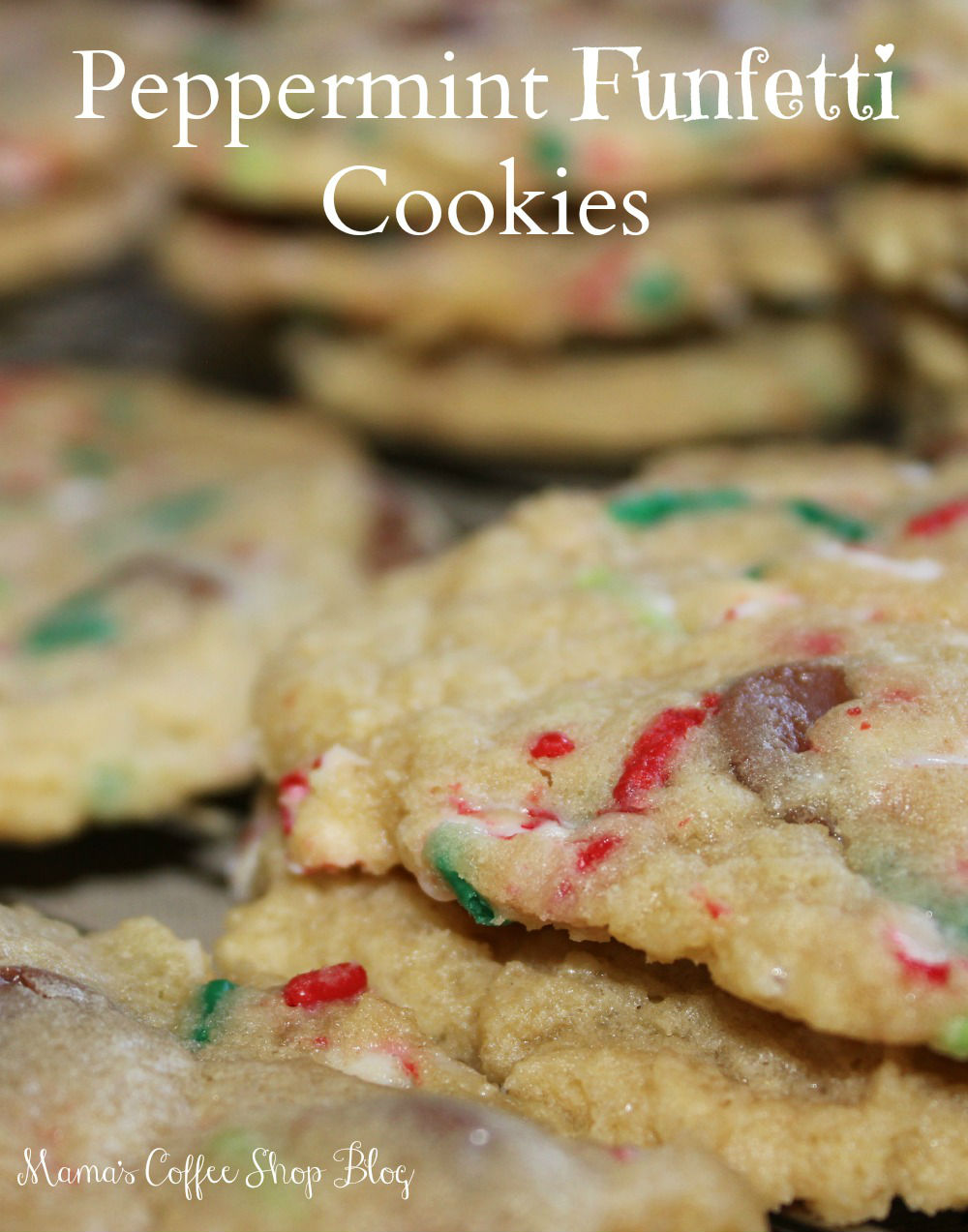 Peppermint Funfetti Cookies - Kid Approved Christmas Cookies