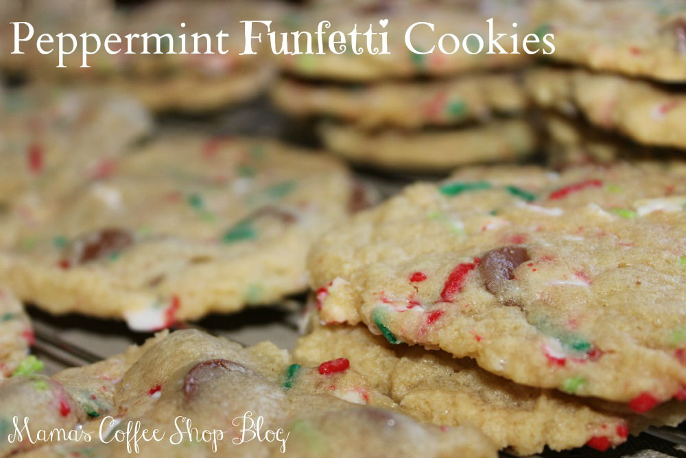 Delicious Christmas Peppermint Funfetti Cookies