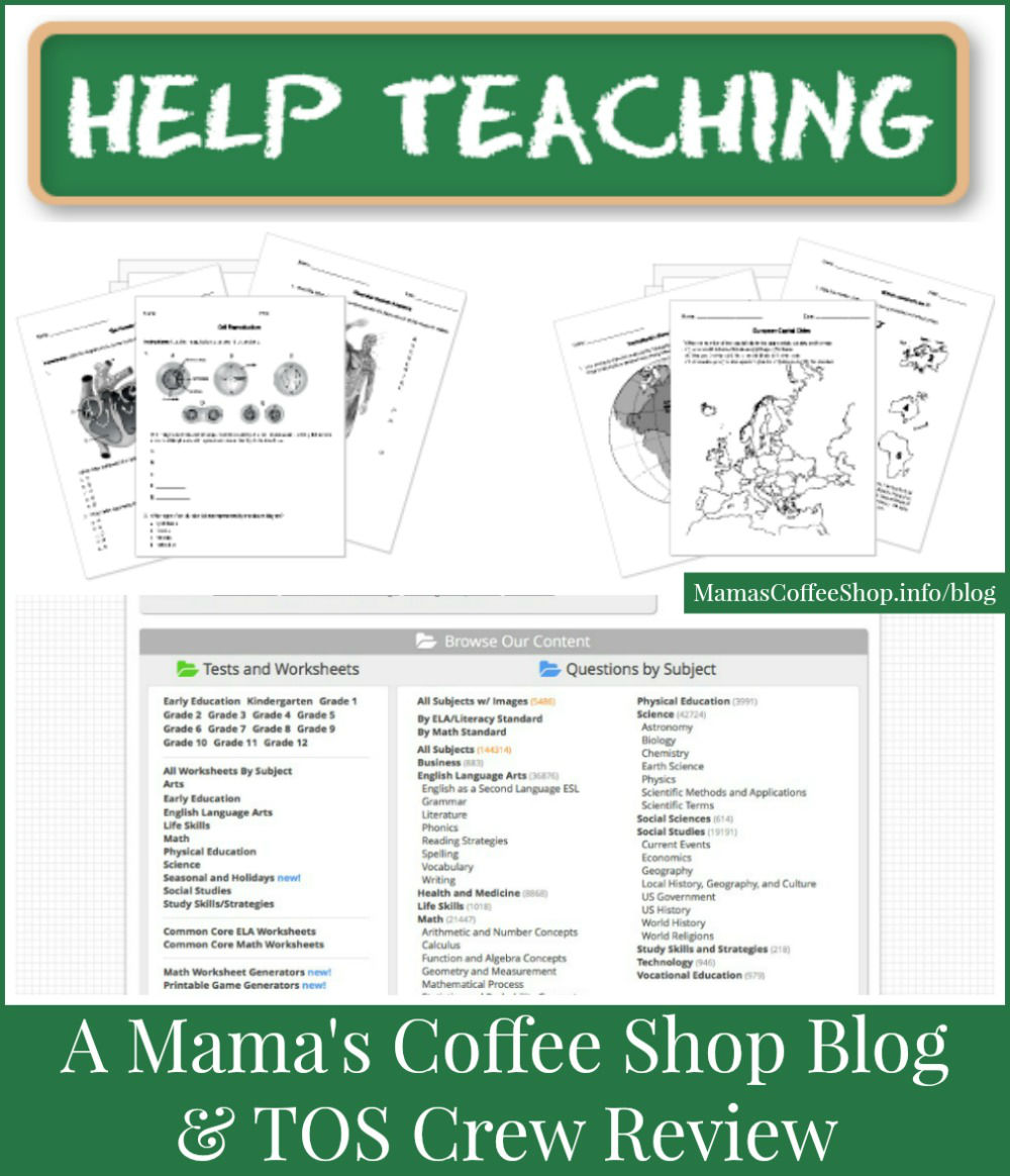 Mama's Coffee Shop Blog - HelpTeaching