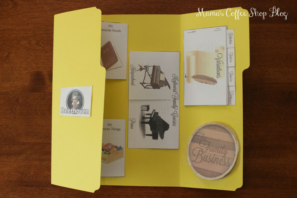 Mama's Coffee Shop Blog - Zeezok Beethoven Lapbook