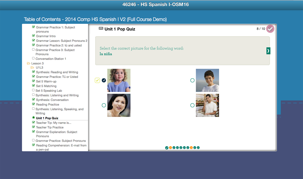 Mama's Coffee Shop Blog - Middlebury Interactive Languages Homeschool Review mcsb-mil-spanishpopquiz